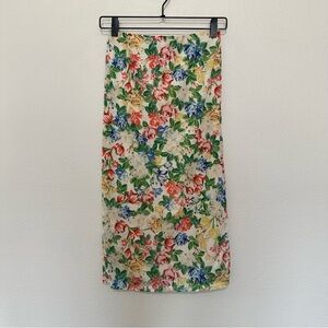 AFRM lynch printed mesh bodycon pencil midi length skirt size XS extra small